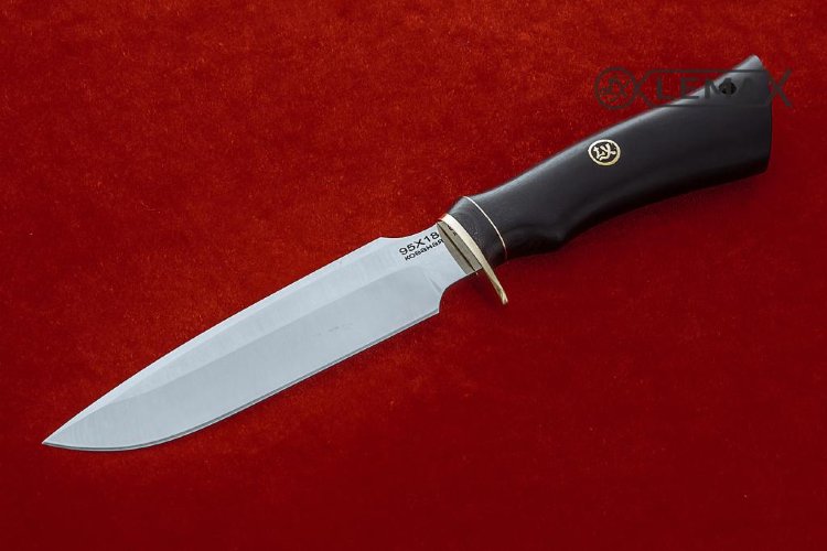 Нож Чибис из 95Х18, чёрный граб