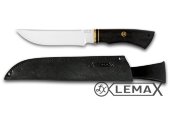 Нож Тайга изготовлен из высококачественной нержавеющей стали 95Х18, чёрный граб