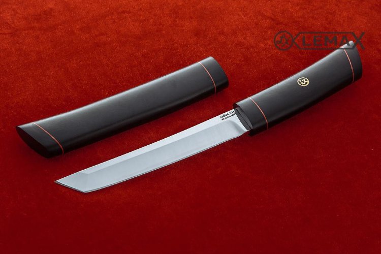 Нож Танто из 95Х18, чёрный граб