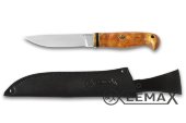 Нож Фин - 2 (высококачественная сталь ATS-34, рукоять стабилизированная карельская берёза)