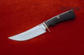 Нож Восточный изготовлен из высококачественной нержавеющей стали 95Х18, чёрный граб