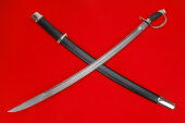 The main tool of the Cossack with a hilt (Bulat, brass, wooden scabbard, leather) 