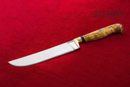 Uzbek knife (X12MF, Karelian birch)