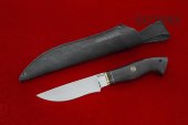 Нож Тундра изготовлен из высококачественной стали 95Х18, рукоять чёрный граб