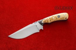 Knife Fox - 2 (all-metal) (X12MF, Karelian birch, black hornbeam)