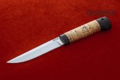 Finnisches Messer (95X18, Birkenrinde,schwarze Hainbuche)