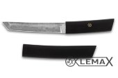 Tanto knife (Damascus, black hornbeam)