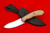 Нож Таежный (Х12МФ, карельская берёза, чёрный граб) 