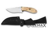 Fox knife (all-metal) (X12MF, Karelian birch, black hornbeam)
