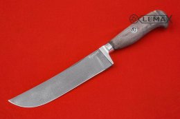 Нож Узбекский из булата, стабилизированная карельская берёза.