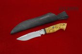 Нож Сибирь (сталь Х12МФ, рукоять карельская берёза)