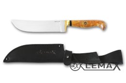 Uzbek knife (ATS-34, stabilized Karelian birch)