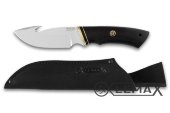 Нож Скиннер изготовлен из высококачественной нержавеющей стали 95Х18, рукоять чёрный граб