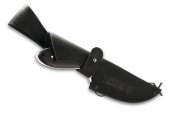 Нож Лиса (цельнометаллический) (95Х18, чёрный граб)