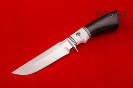 Нож Турист  2 из 110Х18МШД, акрил, чёрный граб.