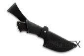 Нож Шкуросъёмный (вогнутая линза) (95Х18, чёрный граб)