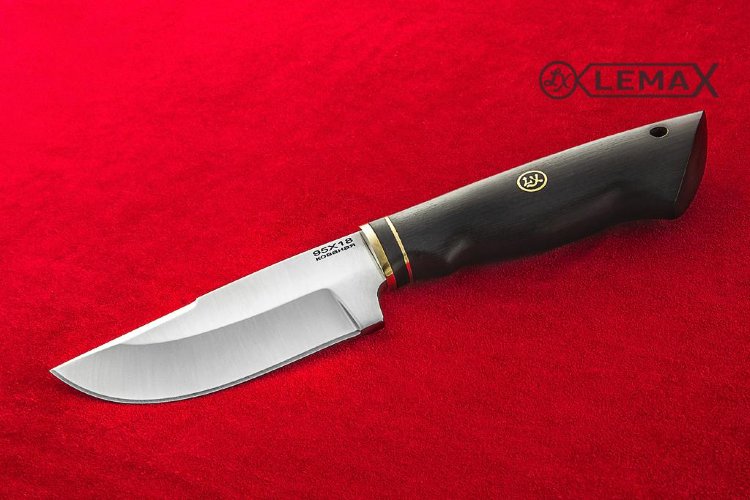 Shkurosemnye Messer (95X18, schwarze Hainbuche)