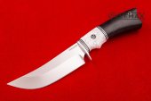 Нож Восточный изготовлен из высококачественной стали 110Х18МШД, акрил, чёрный граб