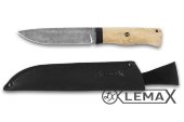 Нож Урал дамаск - это высококачественный нож с лезвием из многослойной стали, рукоять карельская берёза