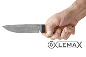 Нож Урал дамаск - это высококачественный нож с лезвием из многослойной стали, рукоять дерево карельская берёза