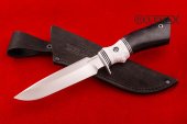 Нож Чибис изготовлен из высококачественной стали 110Х18МШД, акрил, рукоять чёрный граб