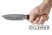 Нож Хищник дамаск - это высококачественный нож с лезвием из многослойной стали, рукоять карельская берёза.