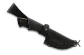 Нож шкуросъёмный (сталь 110Х18МШД, акрил, рукоять чёрный граб)