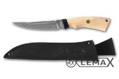 Нож Рыбак  2 дамаск - это высококачественный нож с лезвием из многослойной стали, рукоять карельская берёза.