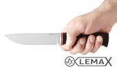 Нож Урал - это высококачественный нож, изготовленный из прочной и устойчивой к износу стали NIOLOX, чёрный граб