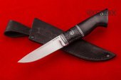Нож Засапожный изготовлен из высококачественной стали 110Х18МШД, акрил, рукоять чёрный граб