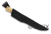 Нож Филейный большой (сталь дамаск, рукоять карельская берёза)