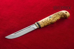 Нож Рыбак (Х12МФ, карельская берёза)