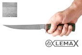 Нож филейный большой (клинок из булата, стабилизированная карельская берёза)