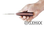 Нож Лиса (цельнометаллический) - это высококачественный нож, изготовленный из прочной и устойчивой к износу стали NIOLOX, рукоять дерево чёрный граб, фибра
