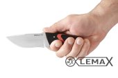 Нож Лиса (цельнометаллический) - это высококачественный нож, изготовленный из прочной и устойчивой к износу стали NIOLOX, чёрный граб, фибра