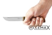 Нож Рыбак (клинок из стали ATS-34, стабилизированная карельская берёза)