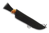 Нож Рыбак (сталь ATS-34, рукоять стабилизированная карельская берёза)