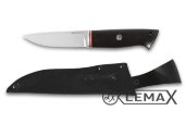 Нож Засапожный - это высококачественный нож, изготовленный из прочной и устойчивой к износу стали NIOLOX, рукоять чёрный граб