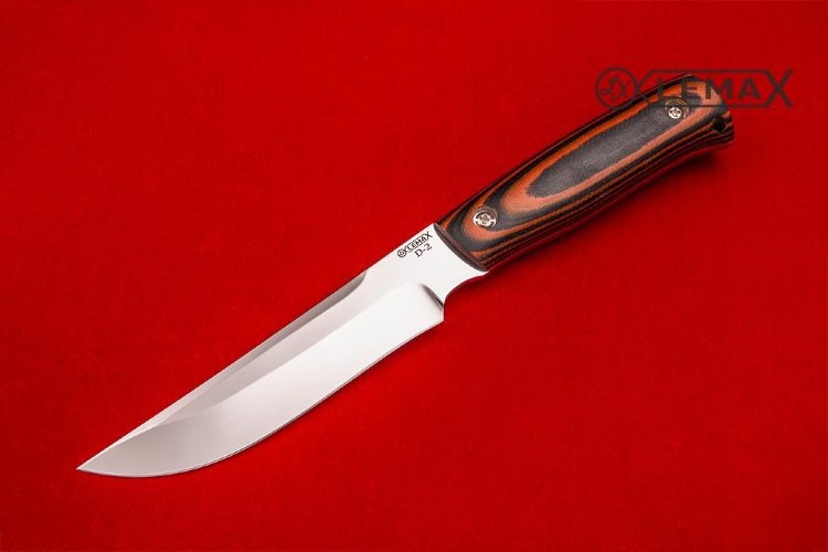 Taiga knife (D2, mikarta, all-metal)