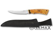 Нож Рыбак-2 (клинок изготовлен из стали ATS-34, рукоять стабилизированная карельская берёза)