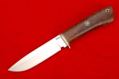 Нож Стрим (сталь Элмакс, нейзильбер, стабилизированная карельская береза, мозаичный пин)