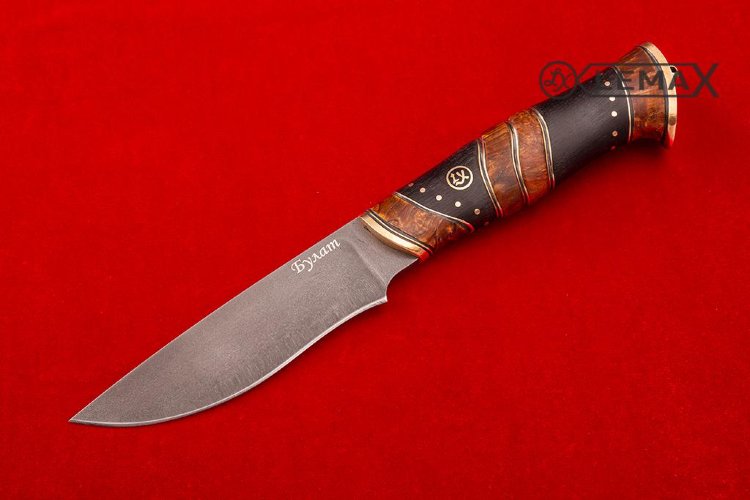 Нож Тундра (Булат, стабилизированная карельская берёза)