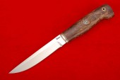 Нож Скандинавский из стали Elmax, нейзильбер, стабилизированная карельская береза, мозаичный пин.