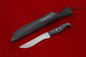 Pike knife (all-Metal, X12MF, Karelian birch/black hornbeamm)