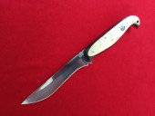 Pike knife (all-Metal, X12MF, Karelian birch/black hornbeamm)
