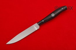 Нож Перочинный Сталь 95х18, кованная, цельнометаллический, черный граб, фибра .