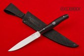 Нож Перочинный (Сталь 95х18, кованная, цельнометаллический, черный граб, фибра)