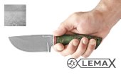 Нож Шкуросъёмный (клинок из булата, стабилизированная карельская берёза)