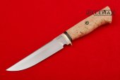 Нож Белка (х12мф, карельская береза, притин латунь)