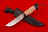 Нож Сталкер (сталь  95Х18, береста, рукоять чёрный граб)